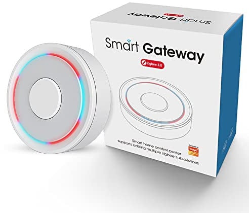 Tuya Zigbee Gateway Hub - Bridge WiFi Smart Home, centro de control domótico remoto Smart Home para todos los productos Tuya ZigBee, compatible con Alexa Google Assistant y Smart Life App (Gateway)
