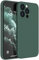 Mixroom - Cover Custodia Case per iPhone 14 PRO Protezione Copre Fotocamera in Silicone TPU Opaco con Bordi Piatti Colore Verde Foglia
