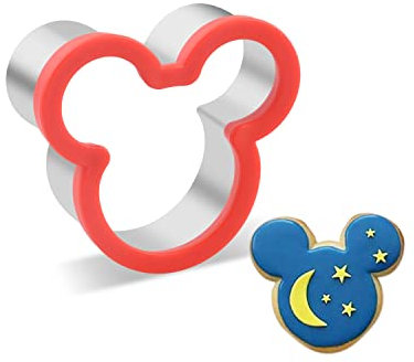 Mickey Mouse Cookie Cutter, Metal Mickey Mouse Sandwich Cutter for Baking, Large Cartoon Characters Cookie Cutter 4.1 Inch