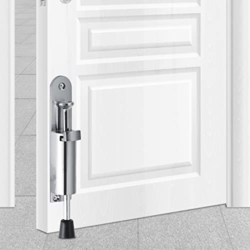 SANON Door Stoppers, Door Stoppers for Floor, Door Stops Indoors, Outdoor Door Stop, Door Stop, Foot Spring Loaded Easily Step-On Door Stopper Holder, for Floor, Skirtings