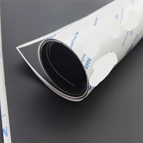 Cherrynight XLJP 1 Stück 500 x 500 x 0,5 mm Schwarze Silikonkautschukplatte, Selbstklebende Hochtemperaturmatte, Dicke 0,5 mm