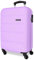 ROLL ROAD Flex Valigia rigida realizzata in ABS, un materiale, chiusura a combinazione laterale 4 ruote doppie bagaglio a mano, pratico interno con un vano, Viola, Valigia cabina