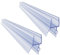 Lot de 2 joints de bas de porte de douche sans cadre pour porte en verre de 4 à 6 mm de longueur 70 cm pour arrêter les fuites de douche