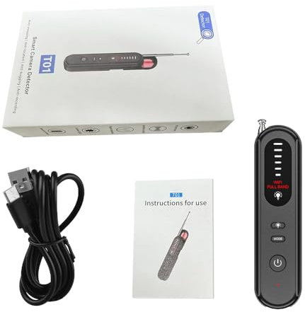 OKYUK Wanzen Detektor, Kamera Detektor, Hidden Camera Detector, GPS Spy Finder, Versteckte Kamera Detektor Abhörgeräte,Funkkameras Wanzenfinder Hörbarer Alarm