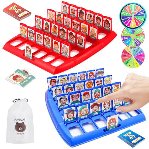 ARONRAVE Wer Ist Es Spiel, Wer ist es Lustiges Ratespiel Brettspiel Family Erraten Spiele wer Bin ich Spiel Wer Bin Ich für Familien und Partyspaß