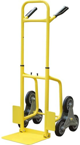 Faithfull FAITRUCKSC - Camión Plegable para Escalera, Sistema de Ruedas giratorias para Mover Objetos Grandes Arriba/Abajo escalones, Capacidad de Carga 150 kg