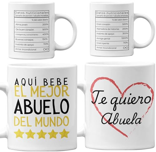 Quodelo Cadeaux pour grands-parents - Lot de 2 tasses idéales pour la fête des grands-parents, Noël ou ami invisible - La meilleure façon de dire : vous allez devenir grands-parents