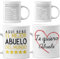Quodelo Regalos para Abuelos - Pack de 2 Tazas Ideal para el Dia de los Abuelos, Navidad o Amigo Invisible - La Mejor Forma de Decirles: Vais a Ser Abuelos