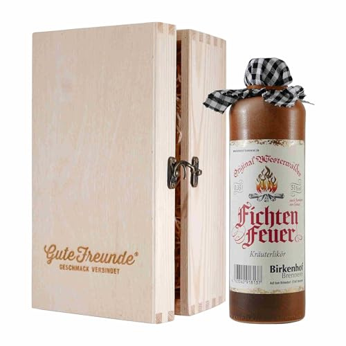 Birkenhof Fichtenfeuer Kräuterlikör mit Geschenk-HK