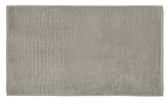 Blomus Badematte -TUYO- | Duschvorleger aus 100% Baumwolle | Farbe Satellite Grau | 60L x 100B cm | Badteppich für Dusche, Badewannen, WC Deko | Maschinenwaschbar