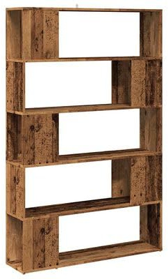 plplaaoo Bücherregal/Raumteiler Altholz-Optik 100x24x155 cm
