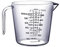 Pichet Doseur en Plastique de 600 Ml, Grand Gobelet Doseur, Pichet gradué, Bocaux Doseurs pour Eau Froide, thé glacé, Jus, Bière, Lait (-10329097)