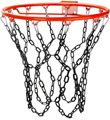 Yyiwhmy Basketballnetz, Profi Basketball Ersatz Netz, Harzmaterial, Rostfrei Basketballnetz, Kann für Standard-12-Ringe-Basketballkörbe, Netz für Basketballkorb Outdoor & Drinnen