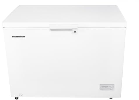 HEINNER HCF-HM308INVCD Gefriertruhe 308 L – Inverter-Kompressor für energiesparende und leise Leistung, LED-Display & LED-Innenbeleuchtung, Convertible Funktion, Weißes Design, 5 Jahre Garantie