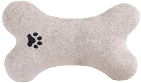 Gazocua Hundekissen - Bissfeste Haustierprodukte - Katzenspielzeug Knochenform Plüsch für Wohnung - Drinnen und draußen, Reisen, Schlafen, Spielen, Kuscheln, für alle Rassen, auch für