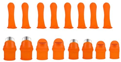 Aizgog Coupe-pouce de Jardinage | Outil de Cueillette pour en Acier Inoxydable Seize Pièces - Couteau de Cueillette pour Fruits et Légumes | pour Concombres Aubergines Poivrons Tomates Haricots Verts