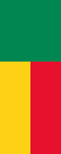 magFlags Flagge: Benin | Hochformat Fahne | 3.5m² | 300x120cm » Fahne 100% Made in Germany