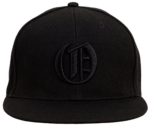 4sold Snapback-Hut, mit erhabener schwarzer 3D-Stickerei Letter, Baseball-Cap, Hip-Hop Cap, Hut, Kopfbedeckung Gr. Einheitsgröße, O