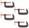 ULPEAK 4X Heavy Duty 2/50mm G Clamps - Copper Plated Metal Grips/Vices
