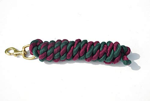 Rhinegold Twin Rope - Burgundy/Green