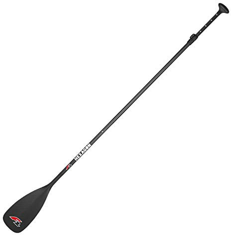 F2 Carbon SUP PADDEL Hexagon 3 TEILIG 195-240 cm ~ Full Carbon ~ MESSEPADDEL
