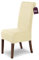 SCHEFFLER-Home Stuhlhussen Stretch Marie/Stuhlhussen Creme 6er Set/elastische Stuhlabdeckungen mit Fleckenschutz/Stuhlhussen Schwingstühle/Bezüge für Stuhl/Dehnbare Stuhlhussen elastisch