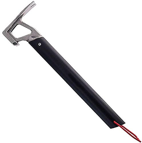 Ruluti Camping Hammer, Multifunktions-Outdoor Camping Mallet Aluminium Zelt Hammer Zelt-Hering Remover