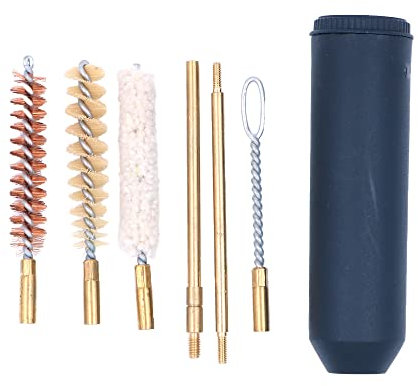Tiardey Kit di Pulizia,Kit di Pulizia 38/357Cal 9Mm,Kit di Pulizia della Pistola Spazzola in Nylon per Strumenti di Pulizia della Pistola Accessori per la Caccia