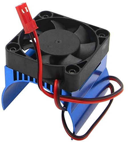 Vgoohobby 42mm Motor Cooling Fan Heatsink 4074 4274 1515 Motor Universal Heat Sink Compatible with Traxxas 1/10 E-Maxx E-Revo Summit Arrma 1/8 Kraton Talion Typhon RC Car (Blue)