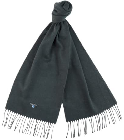 Barbour USC0008-GN89 Plain Lambswool Scarf Forest Green Schal für Herren, Forest Green, Einheitsgröße