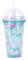 450ml Wasserbecher mit Strohhalm und Deckel, Doppelwandiger Plastikbecher, Auslaufsichere Kindertrinkflaschen Trinkflasche für Kinder, Erwachsene, Schule, Büro, Reisen, Radfahren, Sport (Blau)