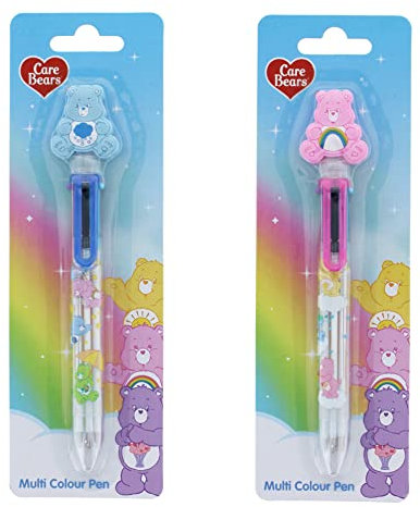 Blueprint Collections Care Bears Multi Colour Pen | 2 Designs Available, 1 Randomly Sent | Multicoloured Pen | Novelty Writing Pen for Kids | Care Bears Stationery & Gifts