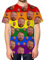 Personalised Gay Pride Face All Over Print Stag Do T Shirt Mens Funny Gay Rainbow Flag Top Tee Gift, XXL, White