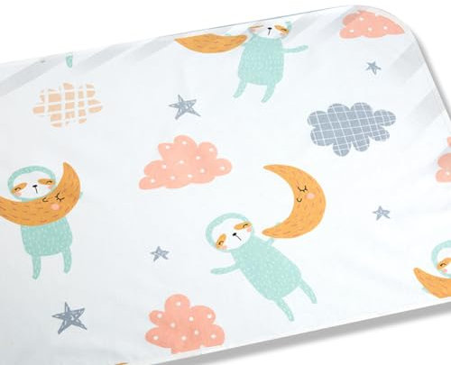 DDKY Baby-Wickelunterlage, Baby-Wickelunterlage, waschbare Wickelunterlage für Kleinkinder, tragbare Wickelunterlage, Wiederverwendbare Baby-Wickelunterlage für Babys und Kleinkinder, 50 x 70 cm
