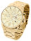 Taffstyle Herren Armbanduhr Edelstahl Wasserdicht Quarz Analog Datum Stopp Stoppuhr Alarm Chronograph Uhr Flieger Sport Fliegeruhr Sportuhr Groß XXL Herrenuhr Männer Gold Gold