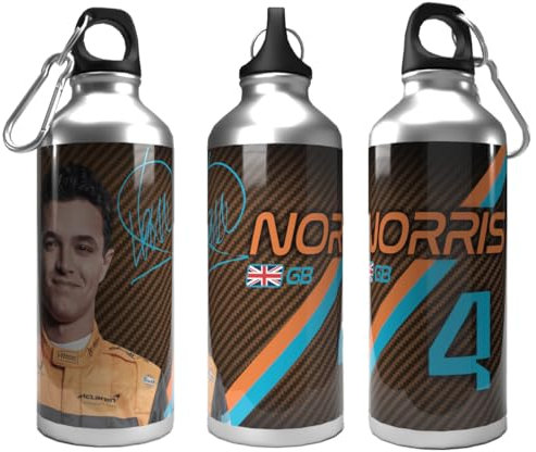 Partisan Trinkflasche Norris 2 Deckel Aluminium 600ml Silber