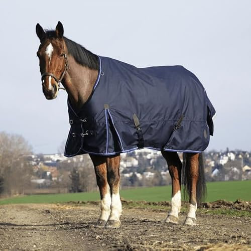 Equithème Classic 1200D 200g Outdoordecke, Größe:135 cm / 6'0, Farbe:Marineblau