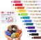 JIEYUCHU Marqueur Peinture Acylique, 12 Couleurs Stylos en Céramique, Stylos Acryliques Imperméables pour Pierres, Passe Au Lave-vaisselle, pour la Pierre, la Céramique, le Verre, le Bois, la Toile