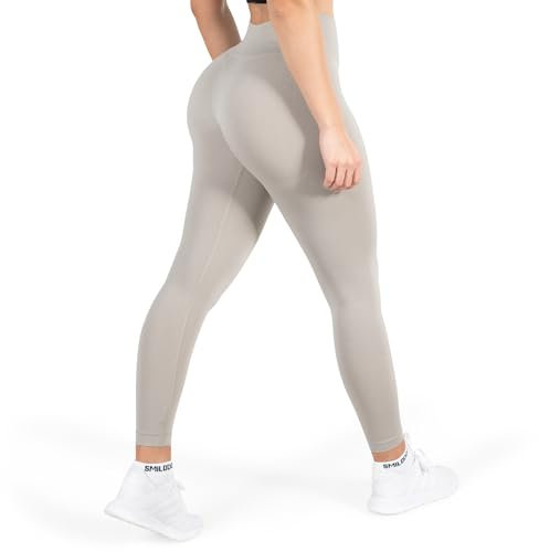 SMILODOX Leggings Damen Amaze Pro mit Scrunch, Butt Lift Sporthose High Waist V-Shape Trainingshose Seamless Blickdicht Yogahose Für Sport Fitness Alltag