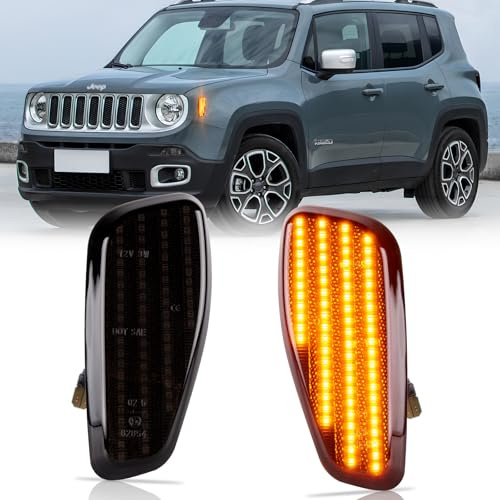 OZ-LAMPE Blinker Seitenblinker für Renegade 2015-2017 | LED Seitenleuchten mit Canbus Fehlerfrei, 2 Stück