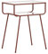 DDJKUAS Nachttische Nachttisch Nachtschrank Moderner Nachttisch Kreativer Nachttisch aus Glas und Schmiedeeisen für kleine Räume Nachttisch Beistelltisch (Farbe: Braun-60 cm) Smooth Sailing