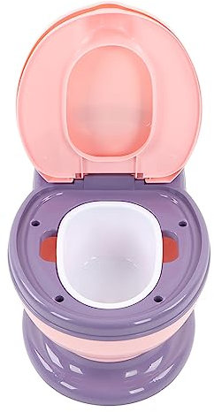 Tbeste Tl Potties Töpfchen in Großformat mit Abnehmbarem Sitzring Universell Einsetzbar Hygienisch Leicht zu Reinigen Rosa Lila