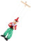 KONTONTY Marionette Legno con Corda per Giochi e Spettacoli per Adulti per Feste e Vivaci e Design Colore Casuale
