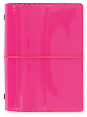 Filofax Pocket Domino Patent Organizer – Hot Pink