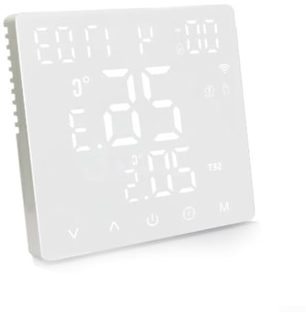 Für Tuya Smart WiFi Thermostat, Intelligenter WiFi Raumthermostat Intelligente Mit Temperaturregelung Und Energiesparmodus Für Wasser- Und Elektrofußbodenheizung(W Water heating)