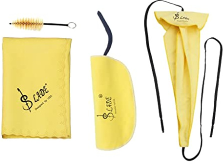 Gazechimp Saxophon Reinigungsset Saxophon Sax Clean Cloth Mundstü Pinsel