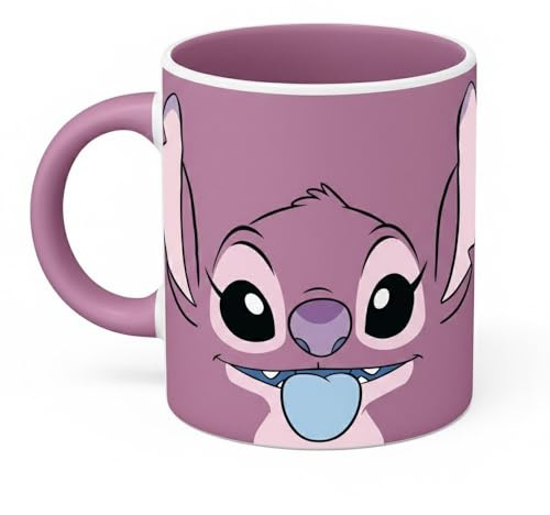 Lilo & Stitch Keramiktasse mit Engelsgesicht, 315 ml, offizielles Lizenzprodukt von Pyramid International, ideal für Zuhause, Büro oder als Geschenk