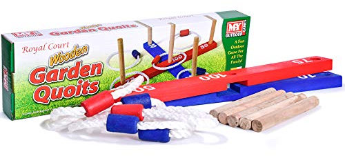 M.Y Wooden Garden Quoits | Traditional Outdoor Hoopla Game