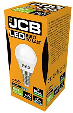 JCB LED Daylight SES E14 Small Screw Golf Ball Mini Globe Lamp 6500K Light Bulb 40W Equivalent