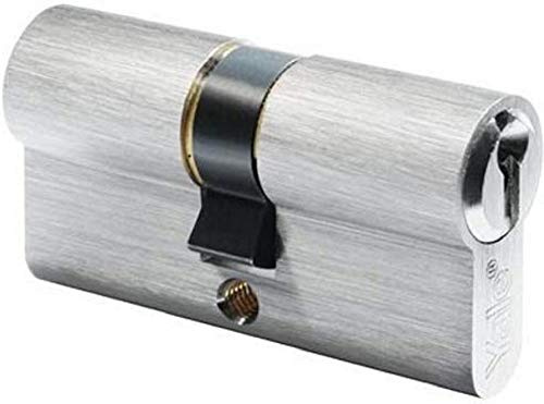 Yale 600-Serie Euro-Profilzylinder – Doppelt/Notfall – 40/50 – Satin-Nickel – Blistermenge 1